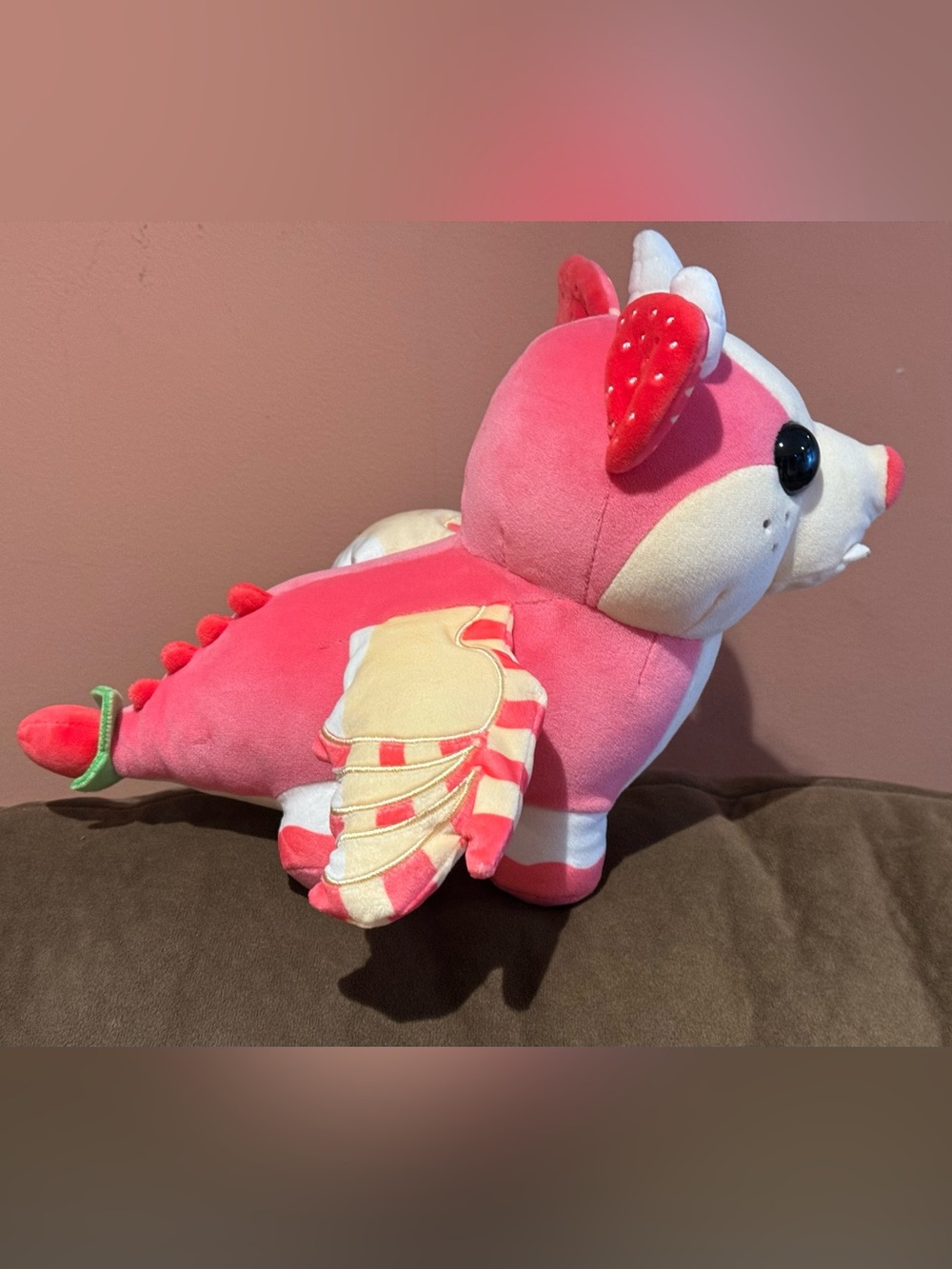 Adopt Me!: Strawberry Shortcake Bat Dragon Plush - Picture 3 of 12